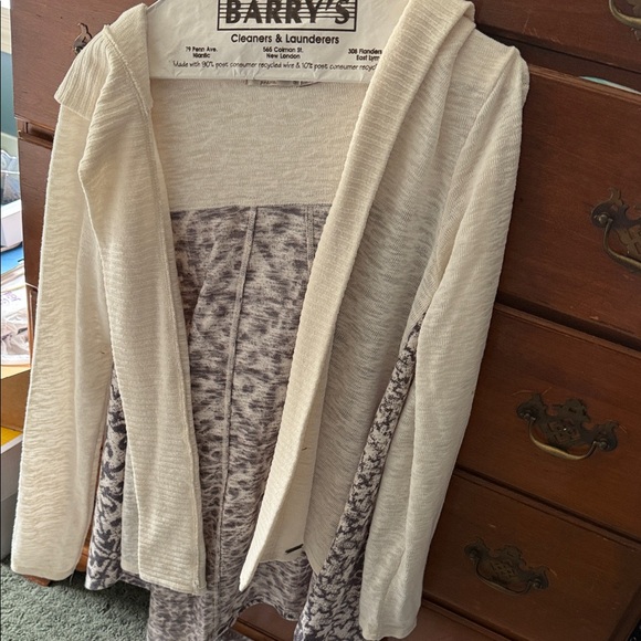 Prana Sweaters - Prana Cream and Gray Women's Cardigan